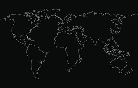World Map Vector Line 的图像结果