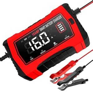 16-Amp Battery Charger, 6V/12V/24V Smart Car Battery Charger ...