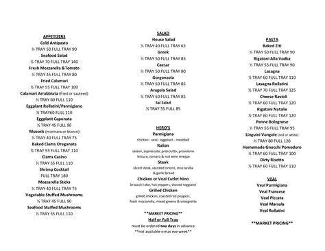 Catering — Sal D's Restaurant