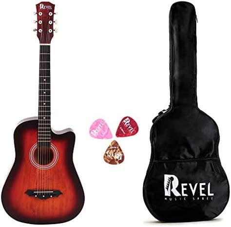 Revel 38 Inches Semi Acoustic Guitar for Beginners & professional– with ...