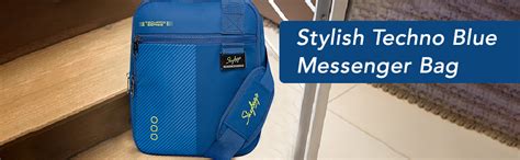Skybags Unisex Techno Vertical Messenger Bag (Blue) : Amazon.in: Fashion