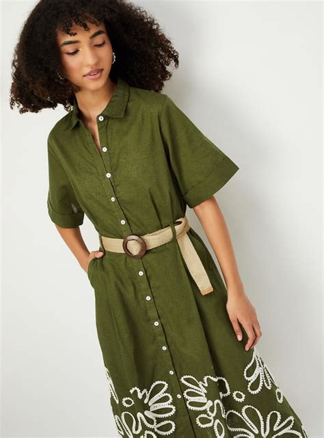 Buy Women Embroidered Shirt Dress Online at just Rs. 1299.0 ...