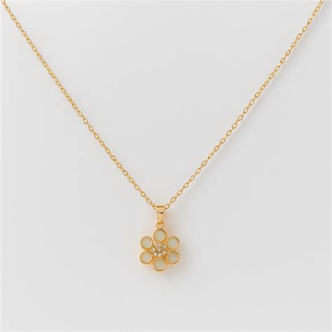 گردنبند گل نگین دار - گالری فرمانیان