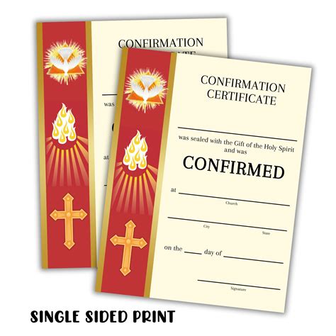 Sacrament Of Confirmation Certificate Fillable Online Cospq