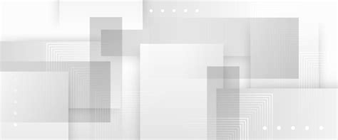 White vector minimalist modern abstract banner with shapes for website ...