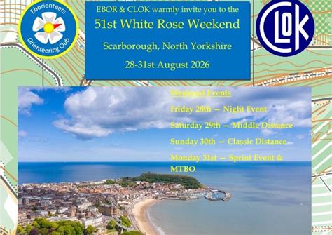 White Rose Weekend 2026 - Scarborough, Scarborough, 28 August to 31 ...