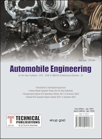 Automobile Engineering for GTU 18 Course (VI - Mech./Prof. Elec.- III ...