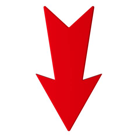 Red Down Arrow Png