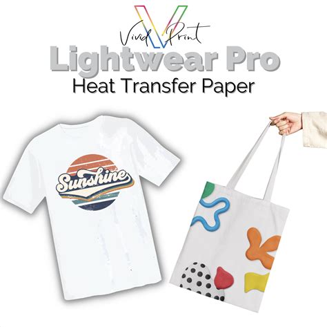 Vivid Print Lightwear Pro Heat Transfer Paper 20 Sheet Pack A4 ...