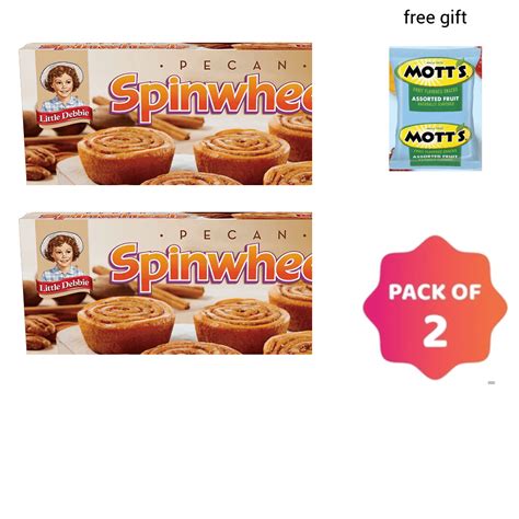 Little Debbie Pecan Spinwheels, 8 ct, 8.46 oz pack of 2 - Walmart.com