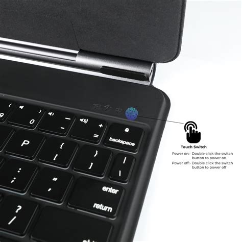 TECPHILE P11 Magnetic Wireless Keyboard Case Cover for iPad | Concept Kart
