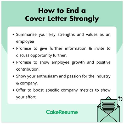 How to End a Cover Letter & Cover Letter Closing Examples | CakeResume