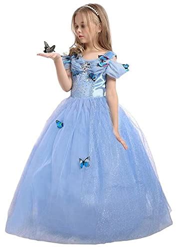 Buy Fashion Cinderellalook Butterfly Dress Princess Costume for Girls ...