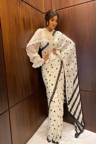 Why Polka Dot Sarees Are Back in Fashion Shilpa Shetty’s Iconic Look i