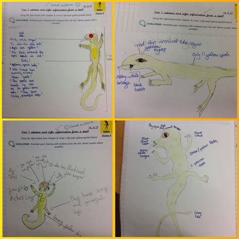How To Draw A Yellow Spotted Lizard From Holes