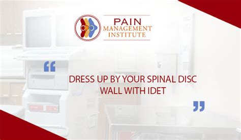 Image result for Idet Disc Procedure