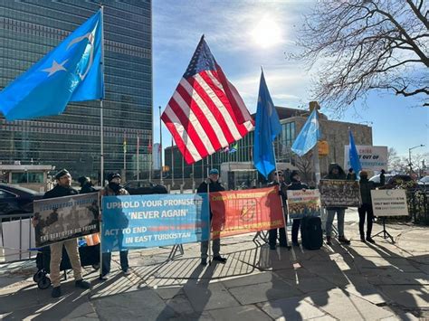 US: Uyghurs led by East Turkistan Govt in Exile hold protest against ...