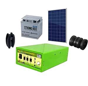 UTTAM Solar Zatka Machine Kit with |Solar Panel with Stand (3 in1 ...