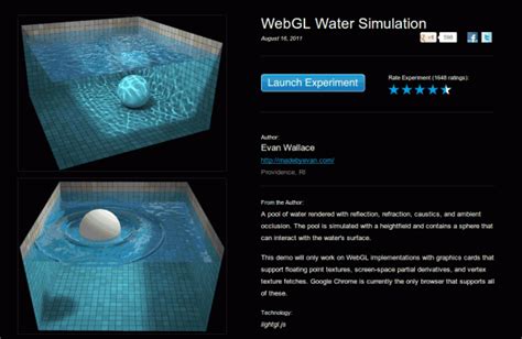 WebGL Experiments 的图像结果