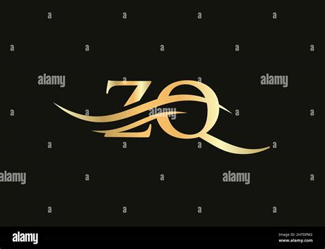 Swoosh Letter ZQ Logo Design for business and company identity. Water ...