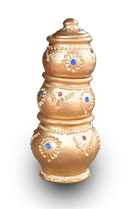 Buy KSP Handmade Terracotta Clay vaastu kubera Lucky Pot Online at Low ...