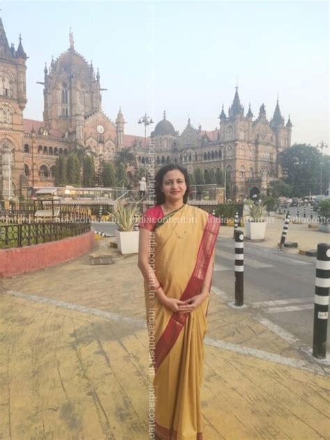 Buy Jui Karkare Navane In the background is the CST Terminus in Mumbai ...