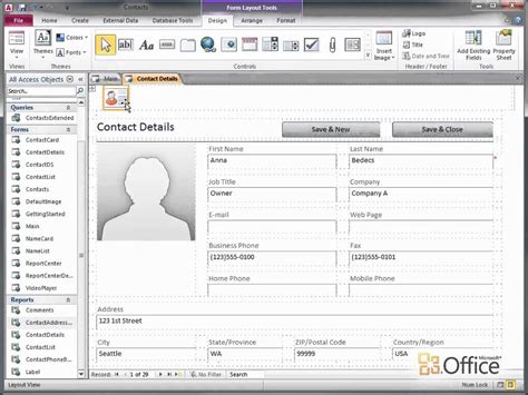 Image result for Example Access Forms Design