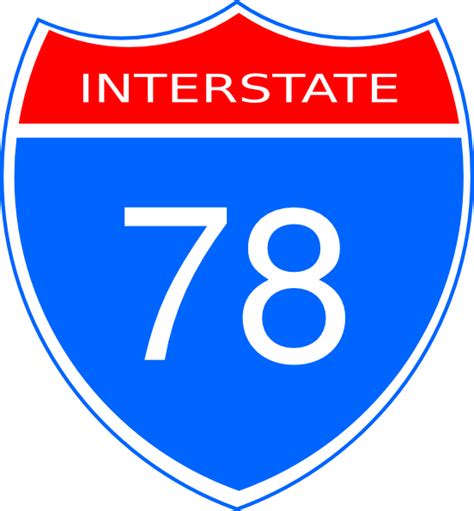 Interstate 78 Clip Art at Clker.com - vector clip art online, royalty ...