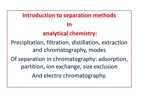 Image result for Separation Methods PowerPoint
