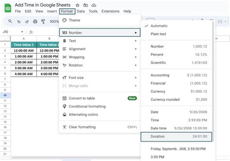 Using Time Formulas in Google Sheets 的图像结果
