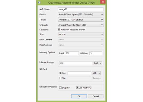 Using Intel HAXM for Developing Android Wear and TV Apps