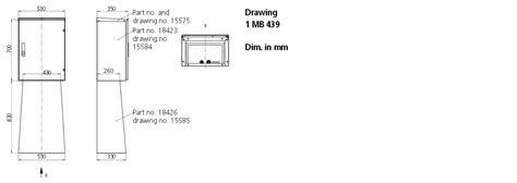 Surface mounted enclosure 18423