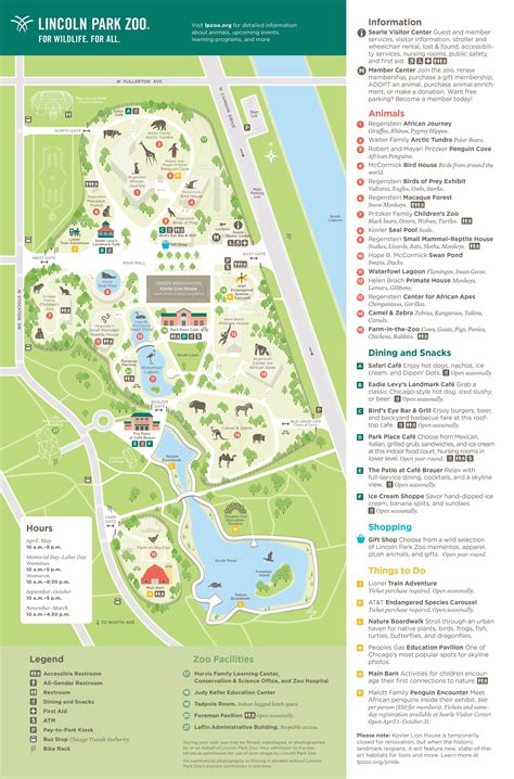 Indianapolis Zoo Map 2013