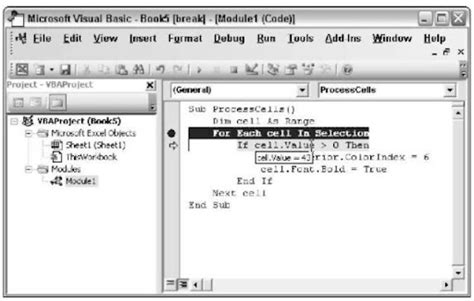 Image result for Debug Visual Basic Excel