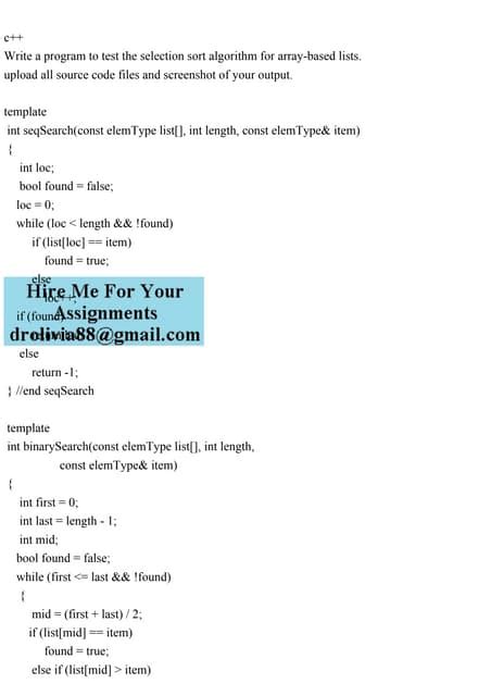 Image result for Selection Sort Program in C Using Array