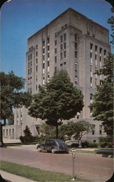 Racine County Courthouse Wisconsin Postcard