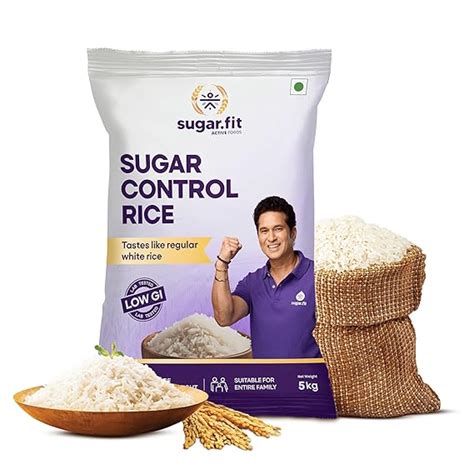 Sugar.fit Sugar Control Rice – Sona Masoori, lab-tested low glycemic ...