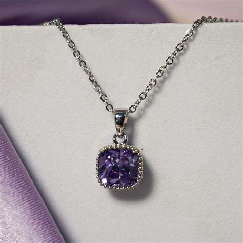 Dainty Silver Stoned Diamond Elegance Pendant | Salty – Salty Accessories