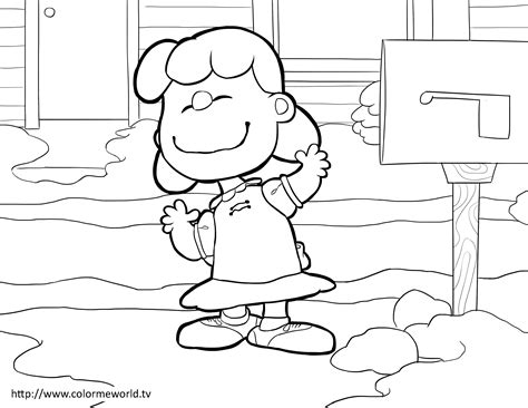 Peanuts Lucy Coloring Pages at Andrea Dale blog