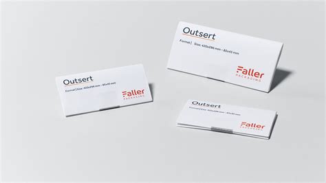 Outsert with parallel and cross folding – Faller Packaging