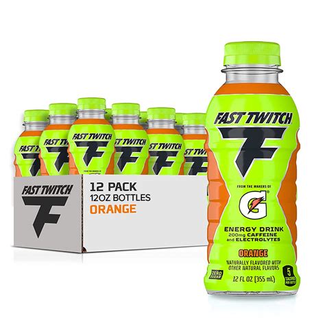 Buy Fast TwitchEnergy drink from Gatorade, Orange, 12oz Bottles, (12 ...