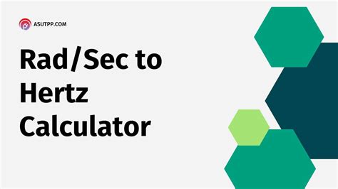 Convert Rad/Sec to Hertz with Our Calculator (Rad/S to Hz)