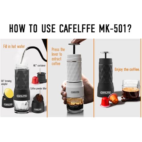 CAFELFFE MK-501 3 in 1 Portable Coffee Maker,Single Serve India | Ubuy
