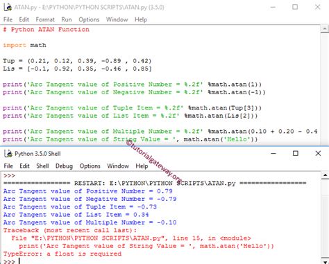 Image result for Arctan Math Python