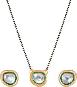 JFL Jewellery for Less Kundan Mangalsutra designer Pendant with Kundan ...