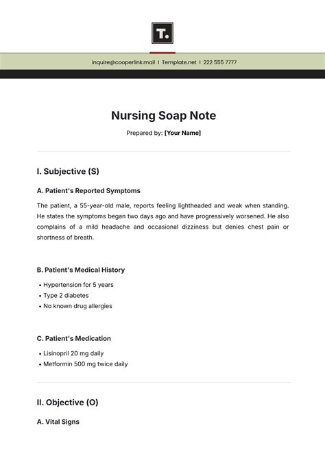 Image result for Nursing Soap Note Documentation Examples