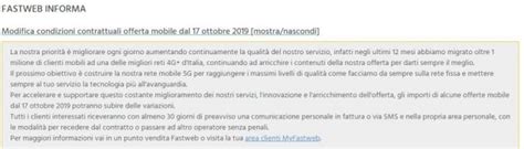 Brutte notizie per Fastweb Mobile: già attive le rimodulazioni di ...