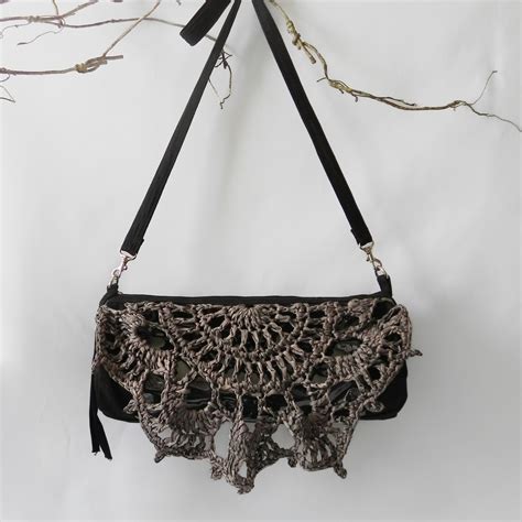 【受注生産】クロッシェハーフドイリードラム型ショルダーBag | mals creative crochet