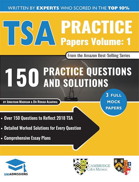 TSA Practice Papers Volume One: 3 Full Mock Papers, 300 Questions in ...