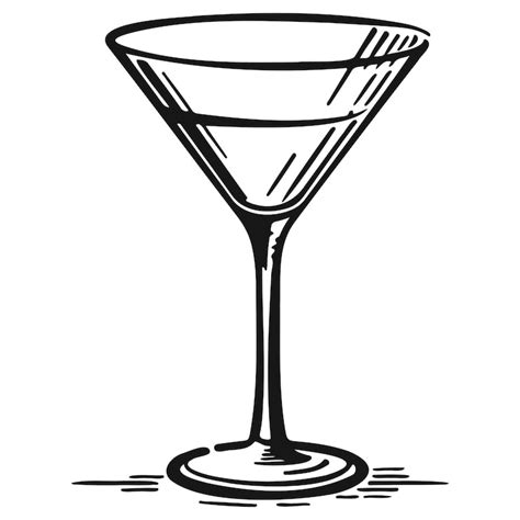 Martini glass drawing Images - Free Download on Freepik